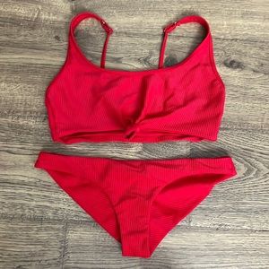 Frankie’s ribbed bikini top and bottom